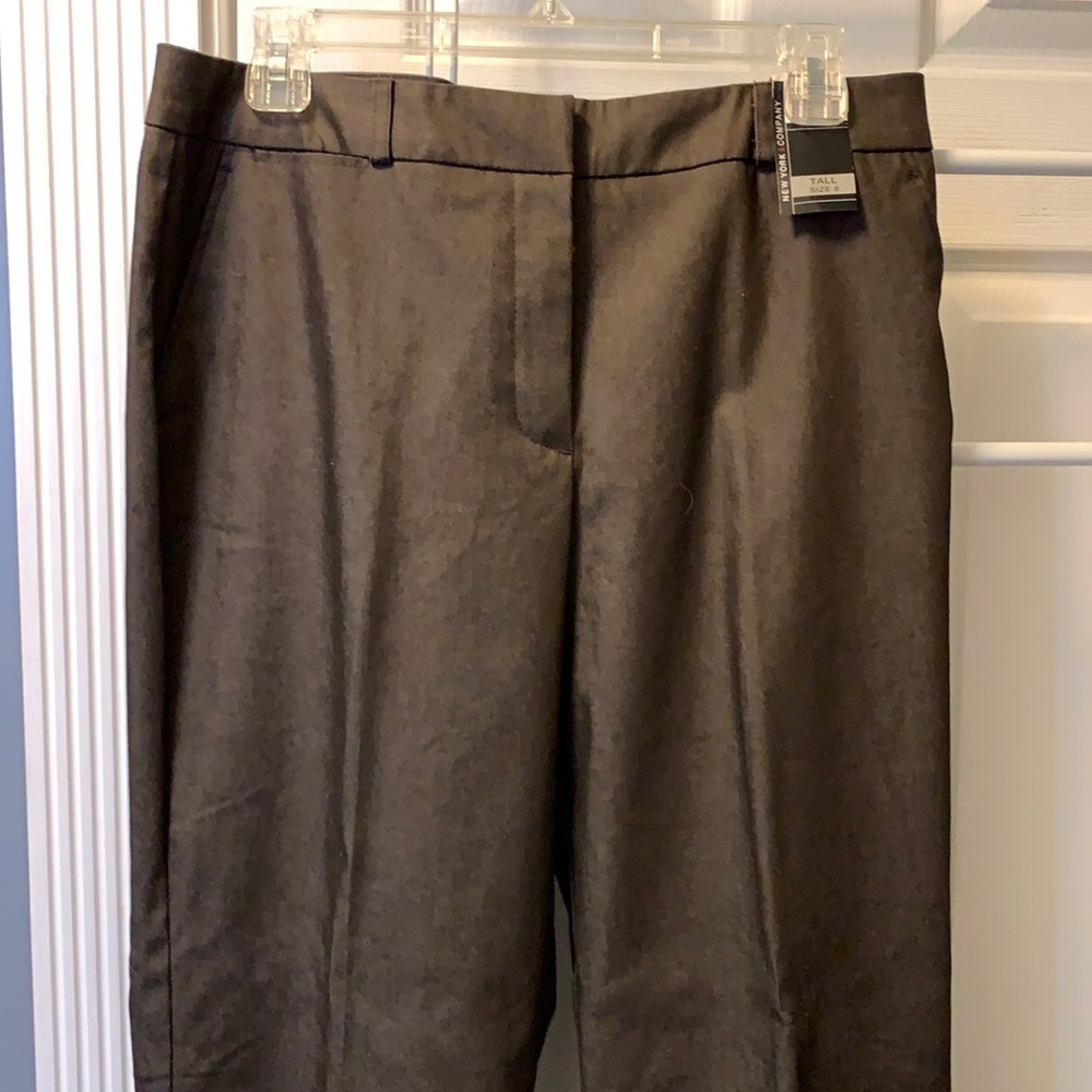 NY&Co dress pants, dark brown flare leg NWT